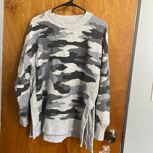 Aerie Down to Earth Camo Sweatshirt - Picture 1 of 3